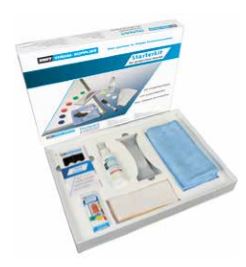 Whiteboard Zubehör Set für Projektionsboards: 4 Marker, 10 Magnete, 2 Mikrofasertücher, 100 ml Reinigerspray, 1 Tafellöscher