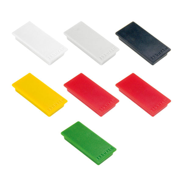 Magnete, 23 x 50 mm, Packung mit 10 Stück., Verschiedene