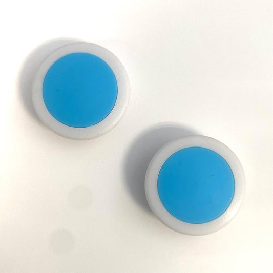 Starke blaue Glasboard-Magnete – Set mit 6 Stück (1600 g/cm²)