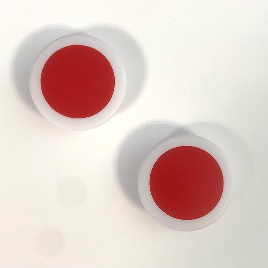 Effektive Rote Glasboard-Magnete - 6 Stk. pro Packung mit 1600 g/cm² Stärke