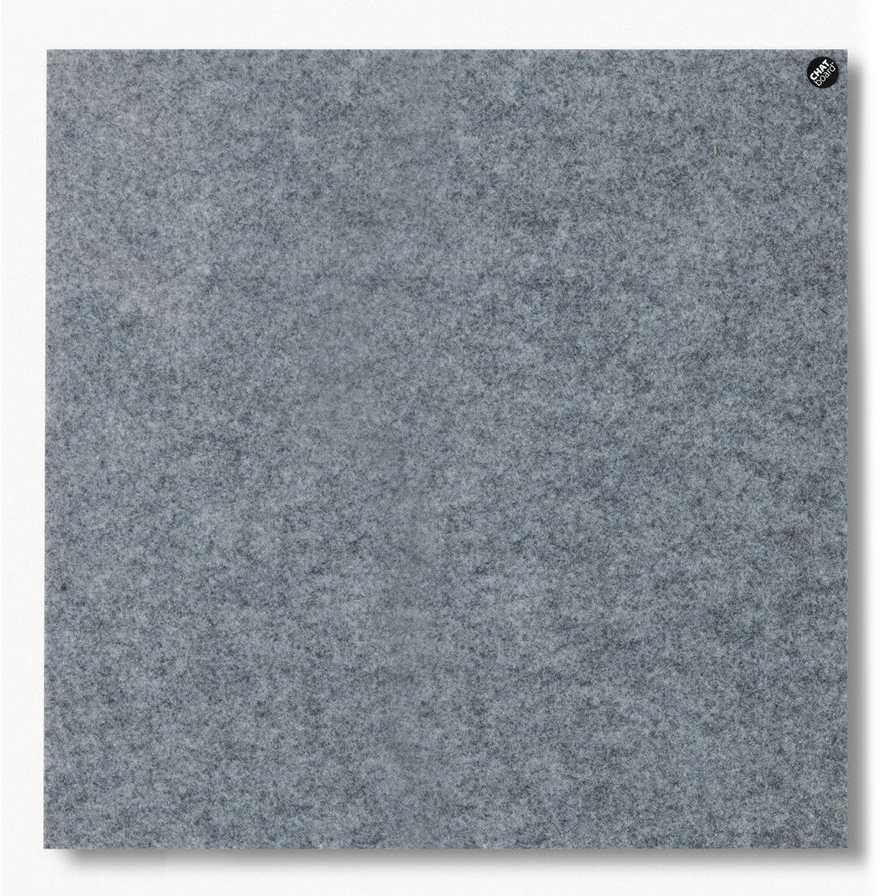 Magnetische, schallabsorbierende Pinnwand 100 x 100 cm – Buzzifelt Stone Grey