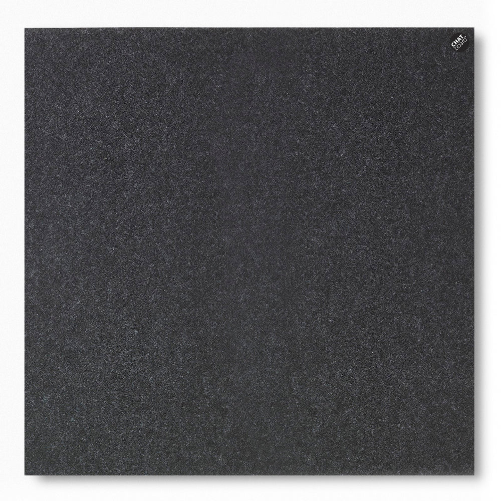 Buzzifelt Anthrazit 100 x 100 cm – magnetische, schallabsorbierende, filzbezogene Pinnwand für Büro und Zuhause