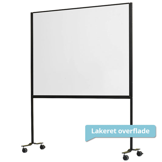 Whiteboard mit Rollen, Visual Work Board, magnetisch, doppelseitige lackierte Oberfläche, 120x150 cm