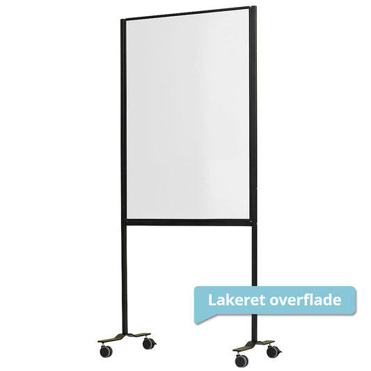 Whiteboard mit Rollen, Visual Work Board, magnetisch, doppelseitige lackierte Oberfläche, 120x75 cm