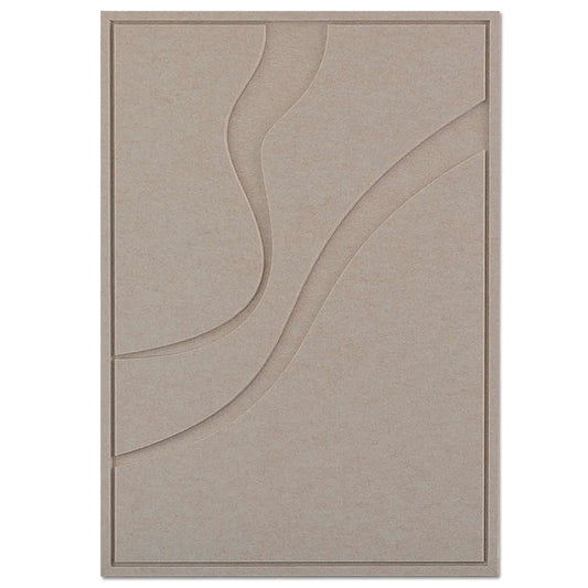 Flow Akustikpanel Large 120 x 80 cm – Beige | schallabsorbierendes Wandpaneel für Zuhause und Büro