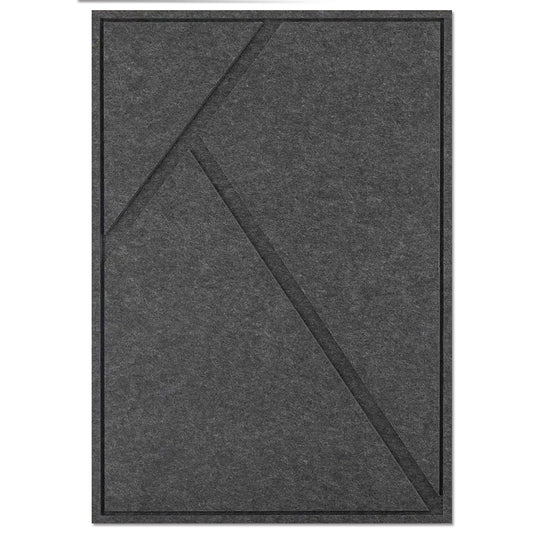 GEO Akustikpanel Large 120 x 80 cm – Anthrazit | Schallabsorbierendes Wandpaneel für Büro und Zuhause