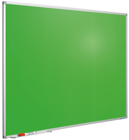 Whiteboard mit farbiger Oberfläche, Grün