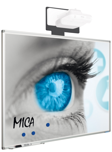 Whiteboard, Mica, magnetisch, Mat, für Beamer