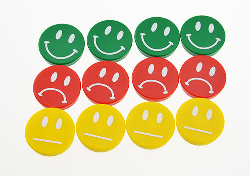 Magnet, Smiley, Grün